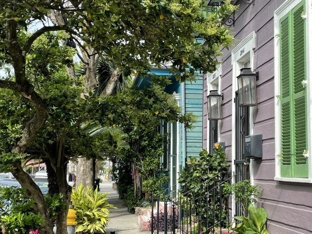 US Louisiana New Orleans cute street