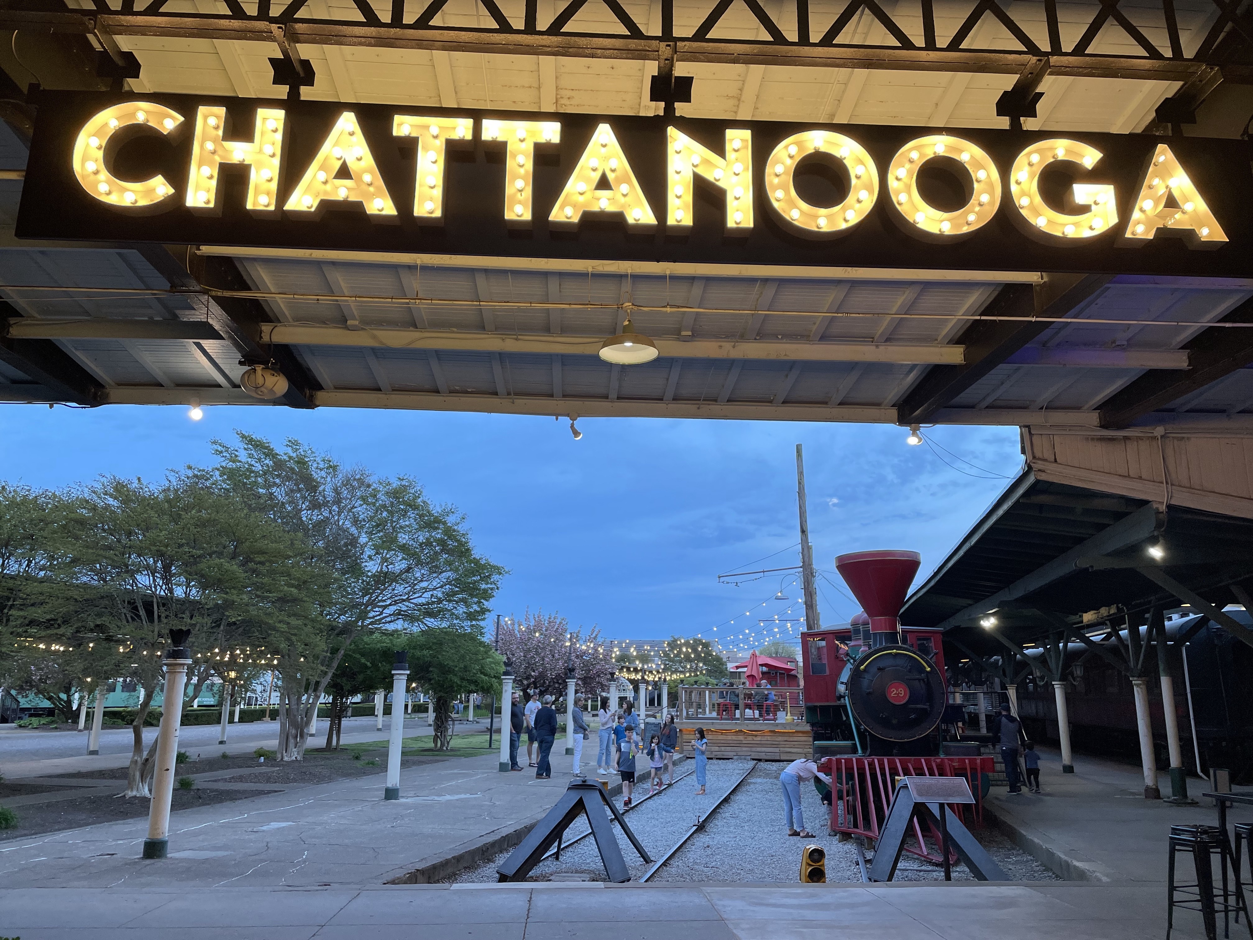 US Tennessee Chattanooga trainstation chattanooga sign
