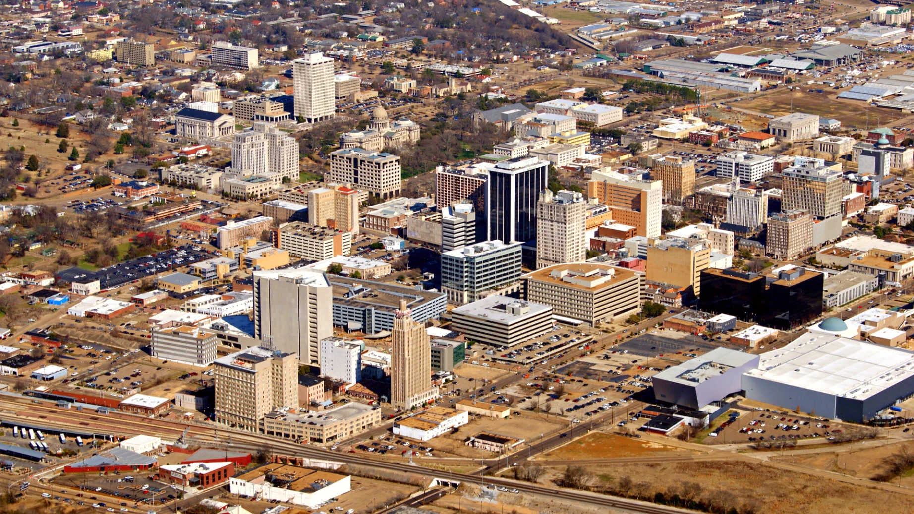 US mississippi jackson aerial