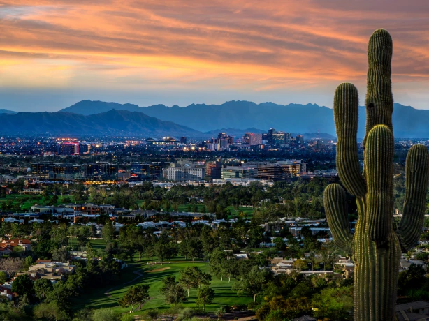 Photos phoenix az Downtown Phoenix Skyline from Phoenix Mountains Preserve
