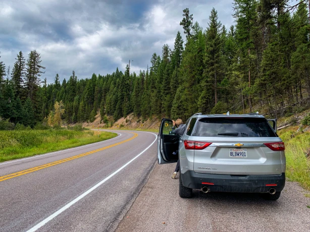 USA Montana Wald Mietwagen