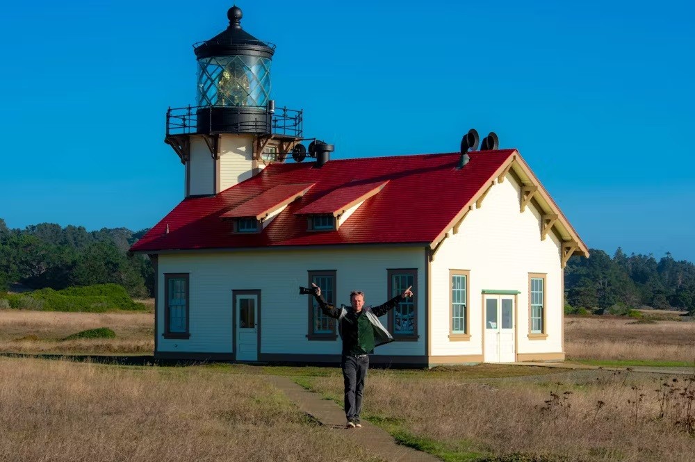 USA California Mendicino lighthouse Robert
