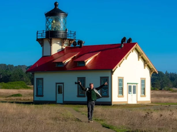 USA California Mendicino lighthouse Robert