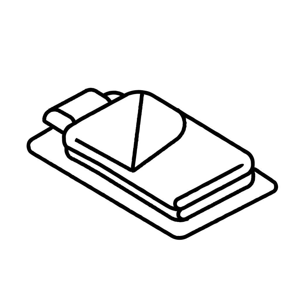 Een illustratie van een slaapzak