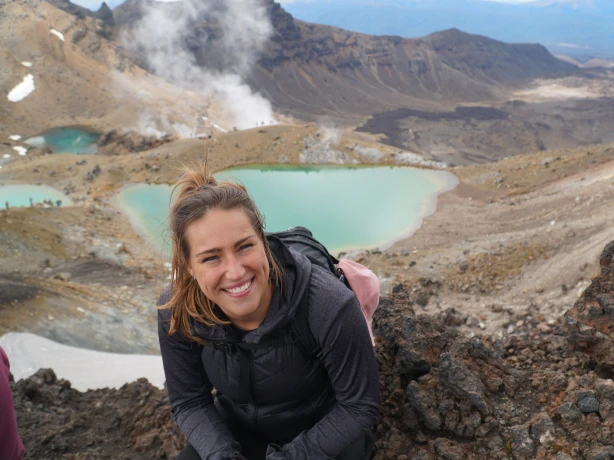 Reisadviseur Simone in het Tongariro National Park in Nieuw-Zeeland