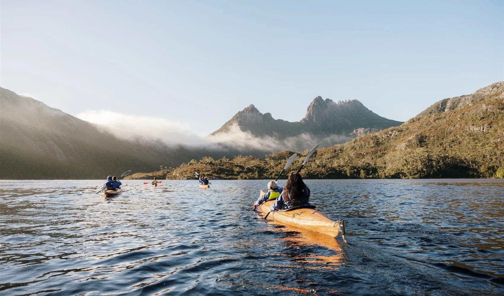 AUS Tas Dove Lake Kayaking Cradle Mountain Canyons partner