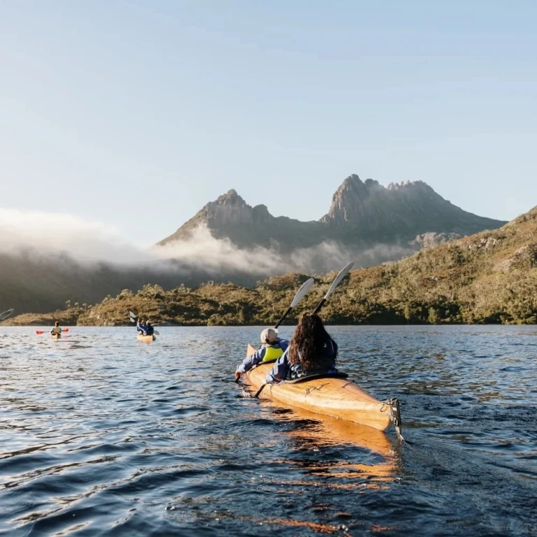 AUS Tas Dove Lake Kayaking Cradle Mountain Canyons partner