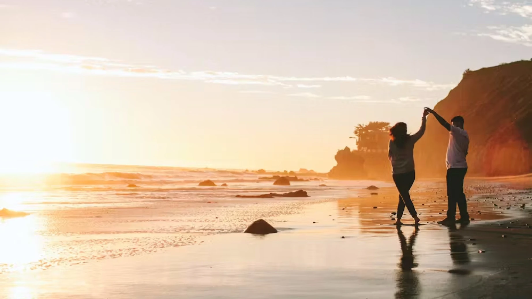 United states couple california beach