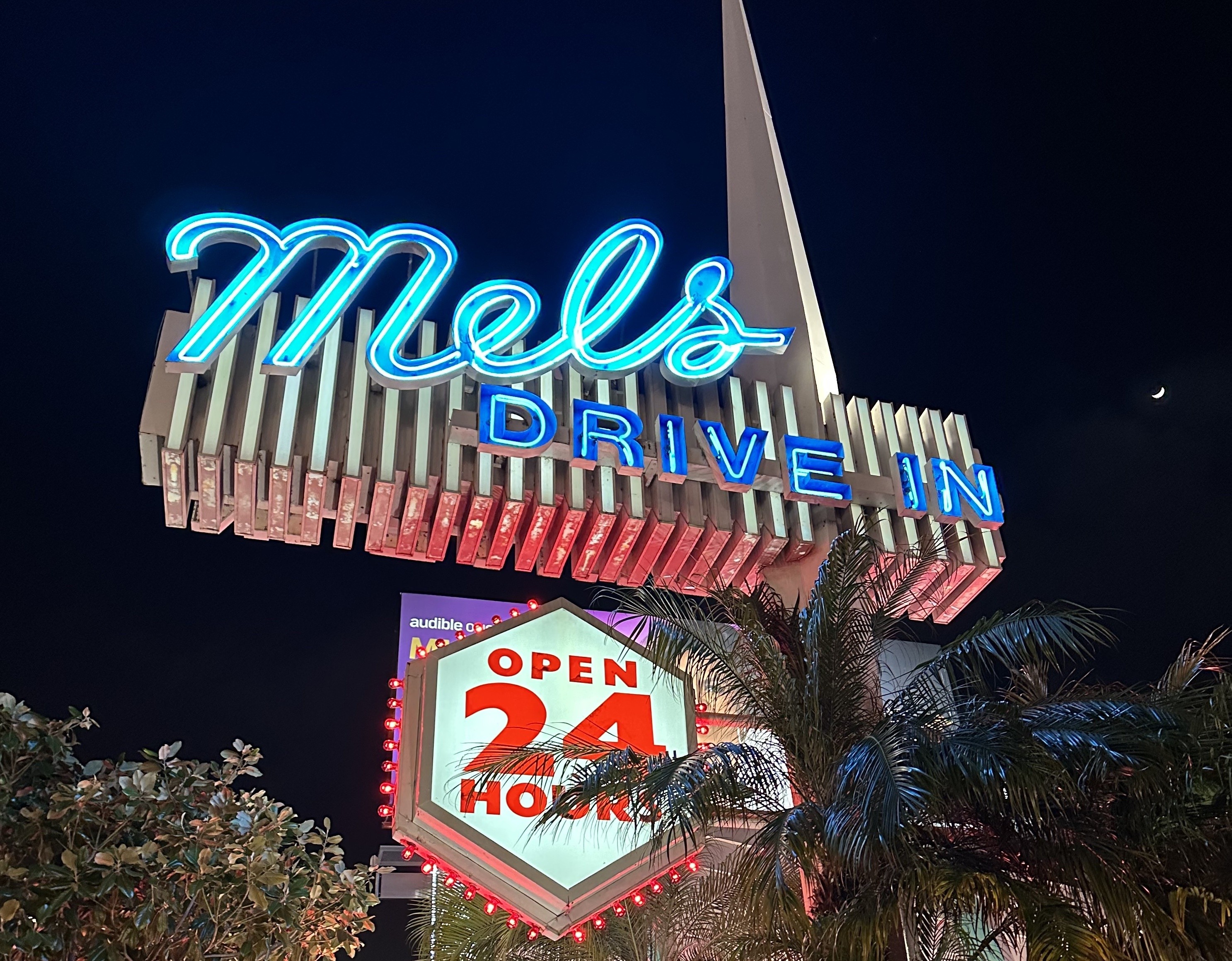 US CA Los Angeles diner sign