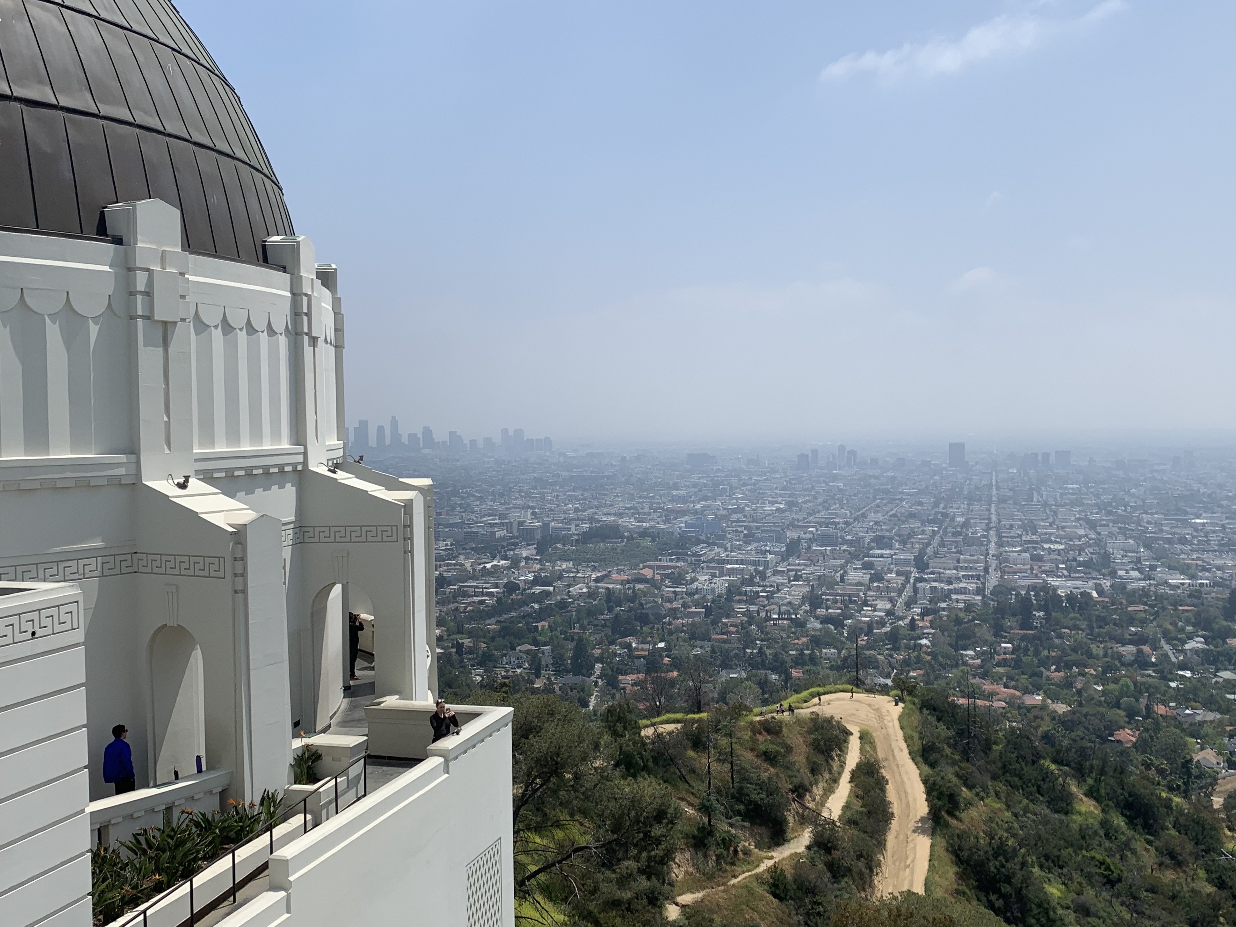 US CA Los Angeles Griffith Observatory view from top