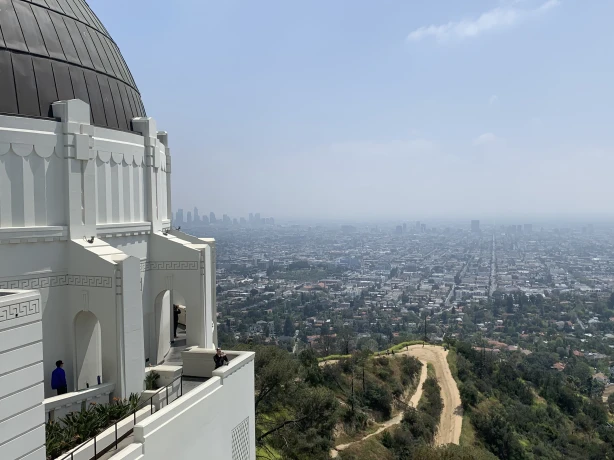 US CA Los Angeles Griffith Observatory view from top