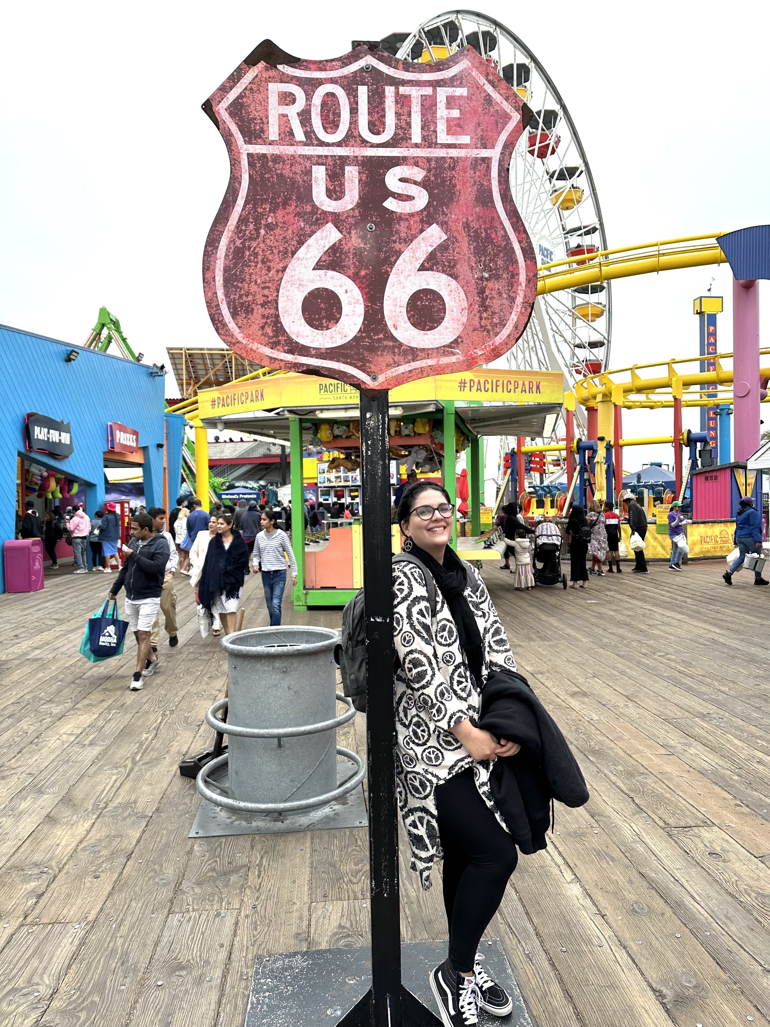 US CA Los Angeles santa monica pierr route 66