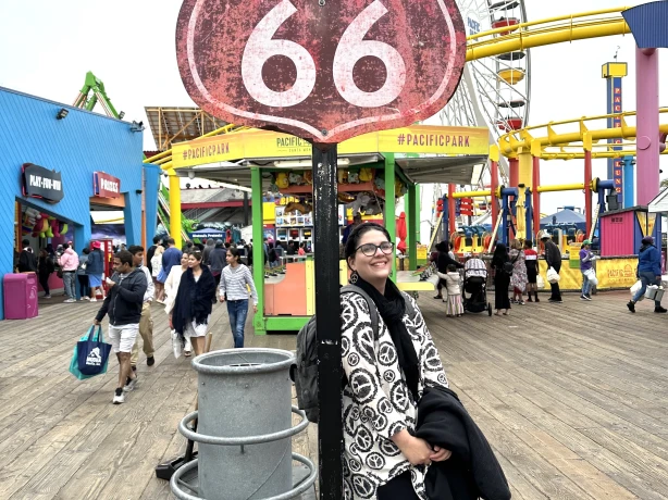 US CA Los Angeles santa monica pierr route 66