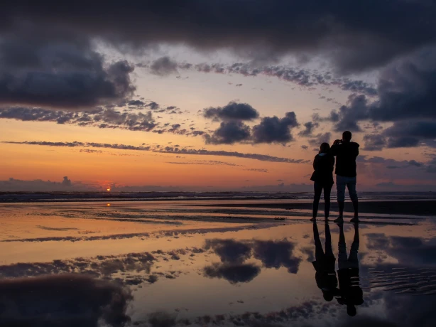 USA Paar Oregon Cannon Beach