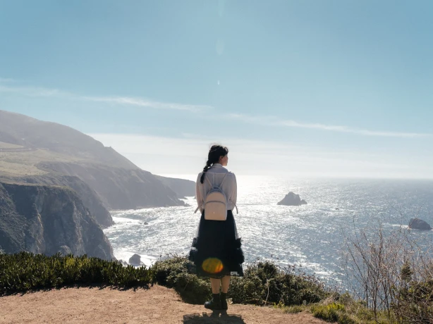 USA Solo Kalifornien Big Sur Frau